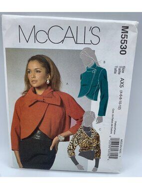 McCall's Misses Jacket Sewing Pattern Size 4 6 8 10 12 M5530 - Uncut 2007
